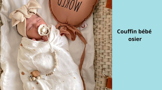 Couffin bébé osier