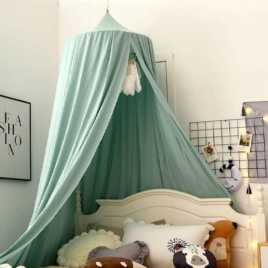 Ciel-de-lit-bebe-vert