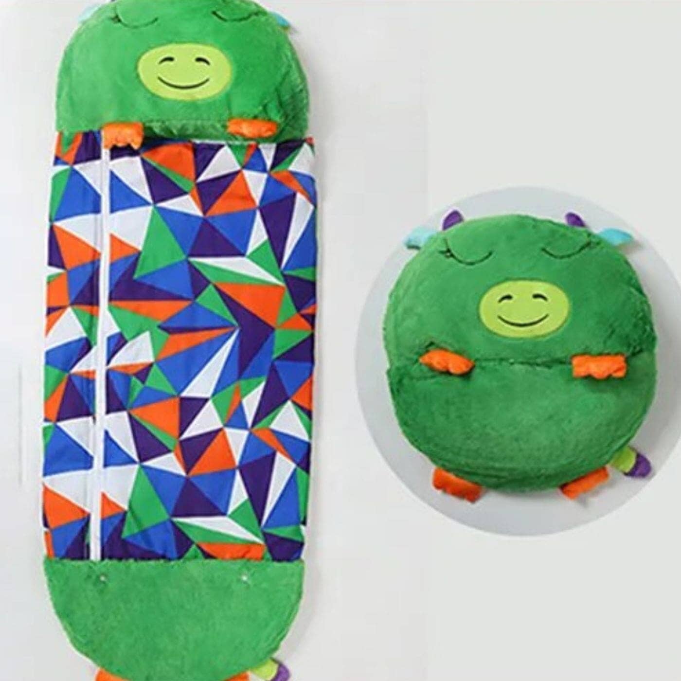 Sac-de-couchage-enfant-vert