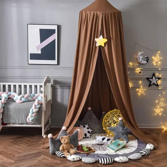 Ciel-de-lit-bebe-marron