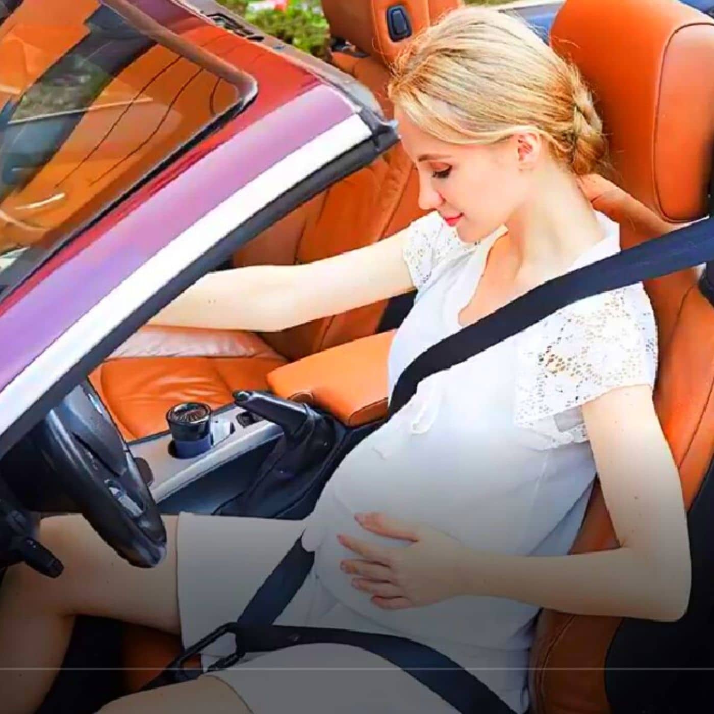 Ajusteur de ceinture de sécurité de voiture pour femme enceinte