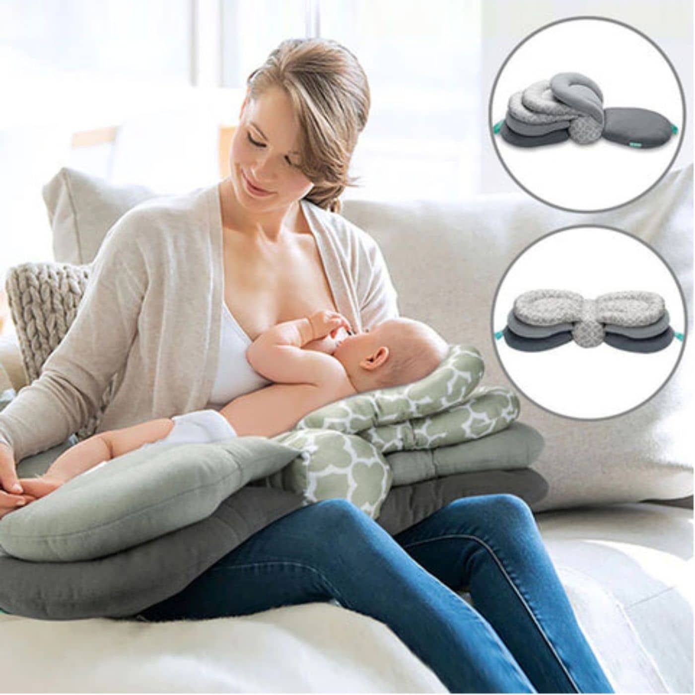 Easy-allaite™ Coussin Allaitement Révolutionnaire | maman - Grossesse allegresse -Sommeil et confort